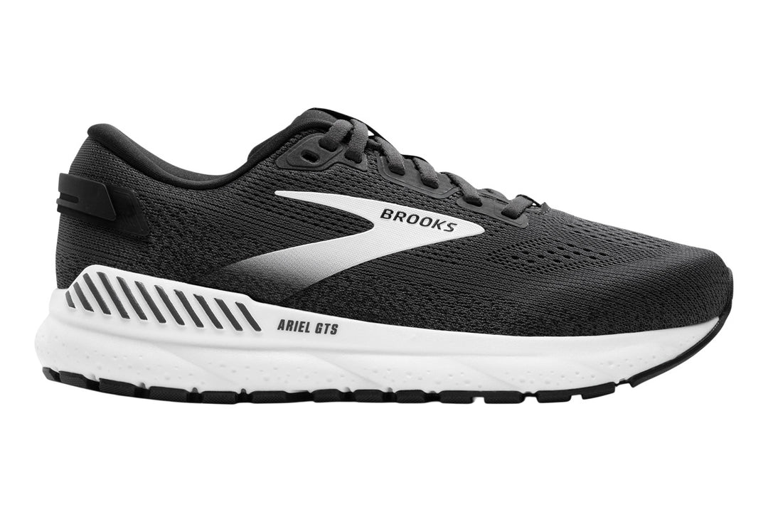 Brooks Ariel GTS 24 B Black/Black/White Womens #color_black-multi-whites