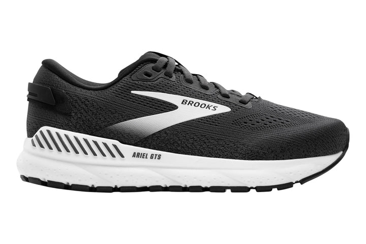 Brooks Ariel GTS 24 B Black/Black/White Womens #color_black-multi-whites
