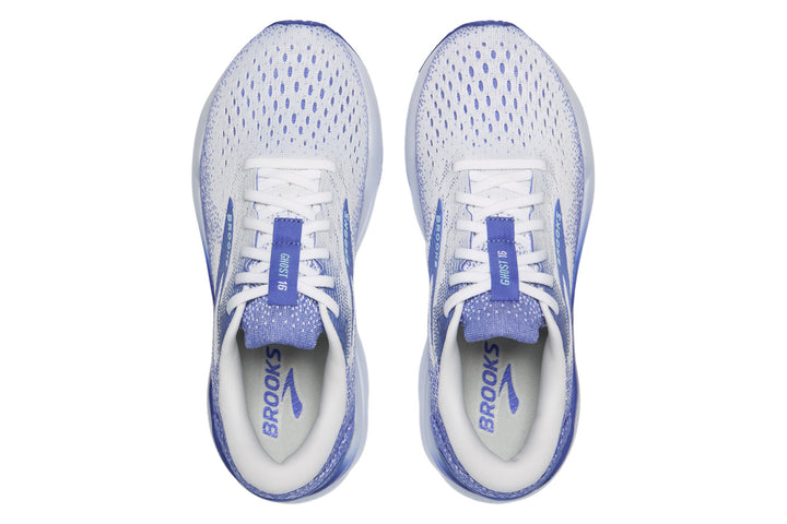 Brooks Ghost 16 B White/Ampara Blue/Limpet Shell Womens #color_blue