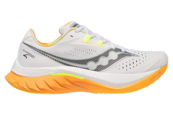Saucony Endorphin Speed 4 D White/Peel Mens #color_white-multi-reds-oranges