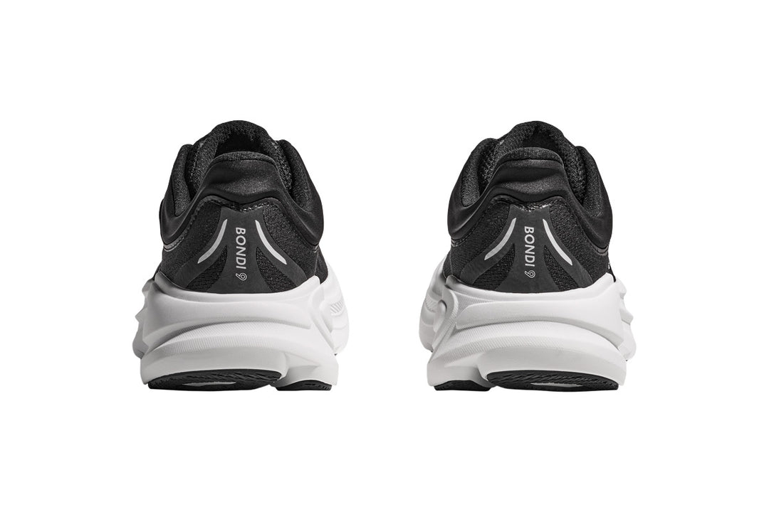 Hoka Bondi 9 D Black/White Womens #color_black-multi-whites