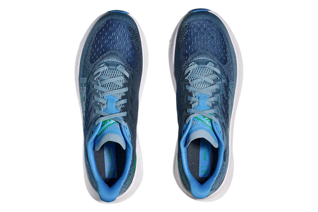 Hoka Mach 6 2E Downpour/Thunder Cloud Mens #color_blue-multi-white