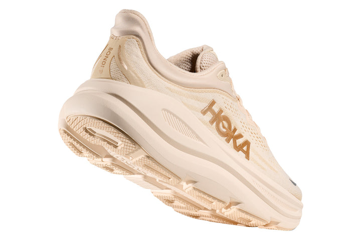 Hoka Bondi 9 D Vanilla/Birch Womens #color_brown-beige