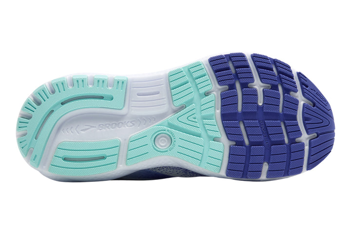 Brooks Ghost 16 B White/Ampara Blue/Limpet Shell Womens #color_blue