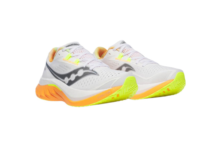 Saucony Endorphin Speed 4 D White/Peel Mens #color_white-multi-reds-oranges