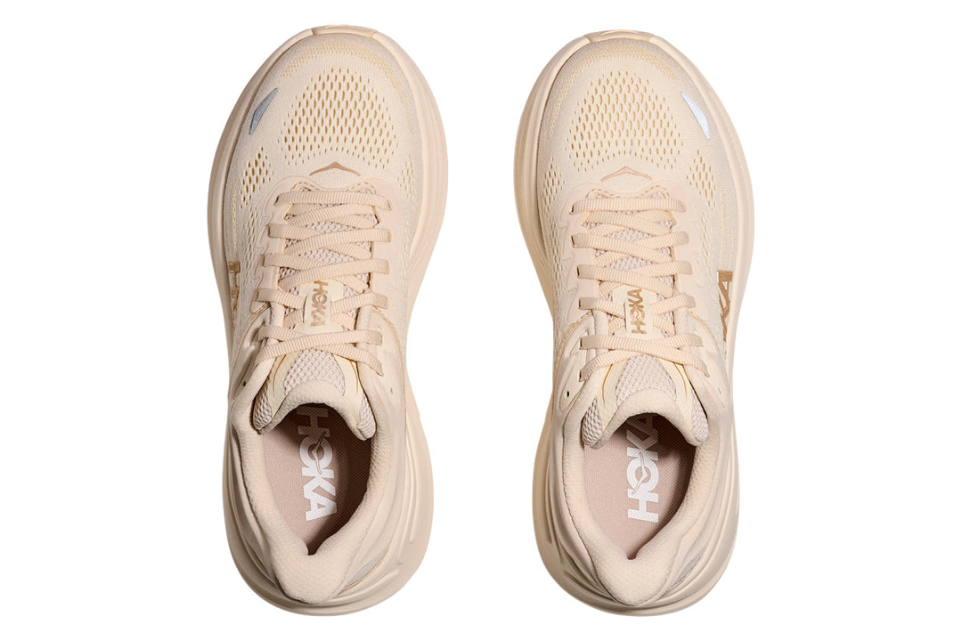Hoka Bondi 9 D Vanilla/Birch Womens #color_brown-beige