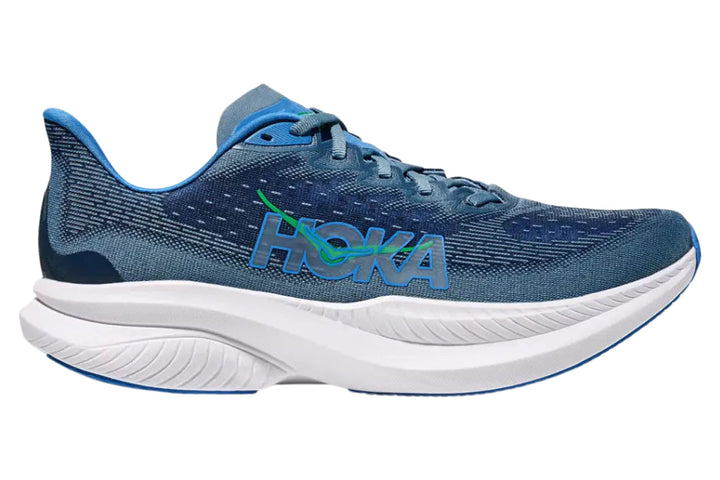 Hoka Mach 6 2E Downpour/Thunder Cloud Mens #color_blue-multi-white