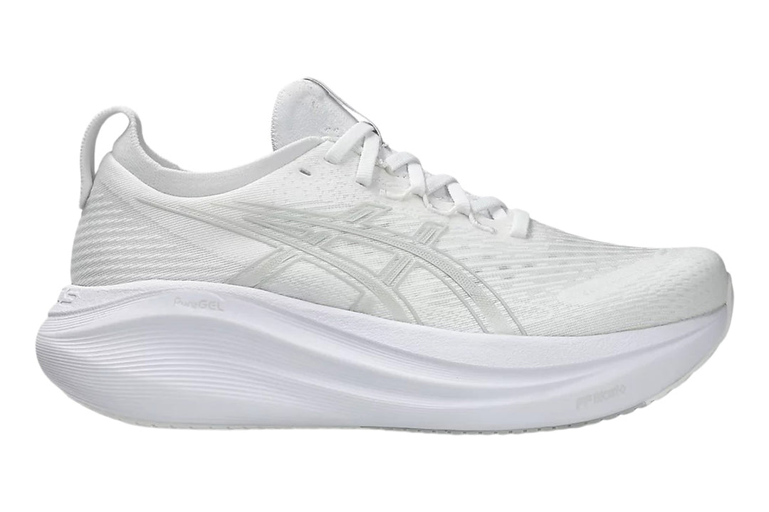 Asics Gel-Nimbus 27 B White/Glacier Grey Womens #color_white