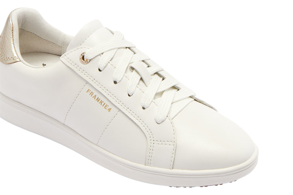 Frankie 4 Jackie V White/Gold Grain Womens #color_white
