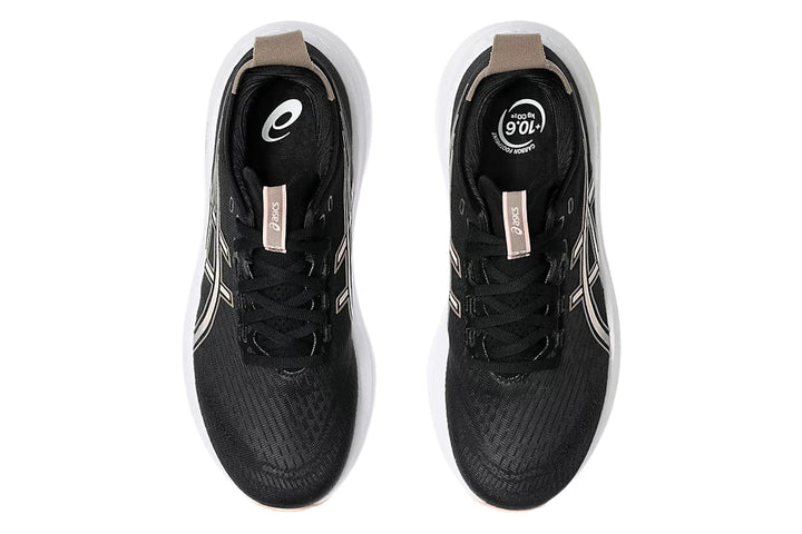 Asics Gel-Nimbus 27 B Black/Breeze Womens #color_black-multi-whites