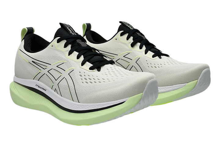 Asics Glideride Max 2E Birch/Black Mens #color_grey-multi-greens