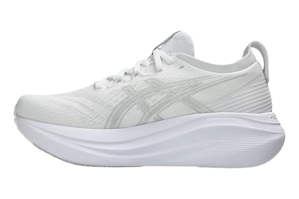 Asics Gel-Nimbus 27 B White/Glacier Grey Womens #color_white