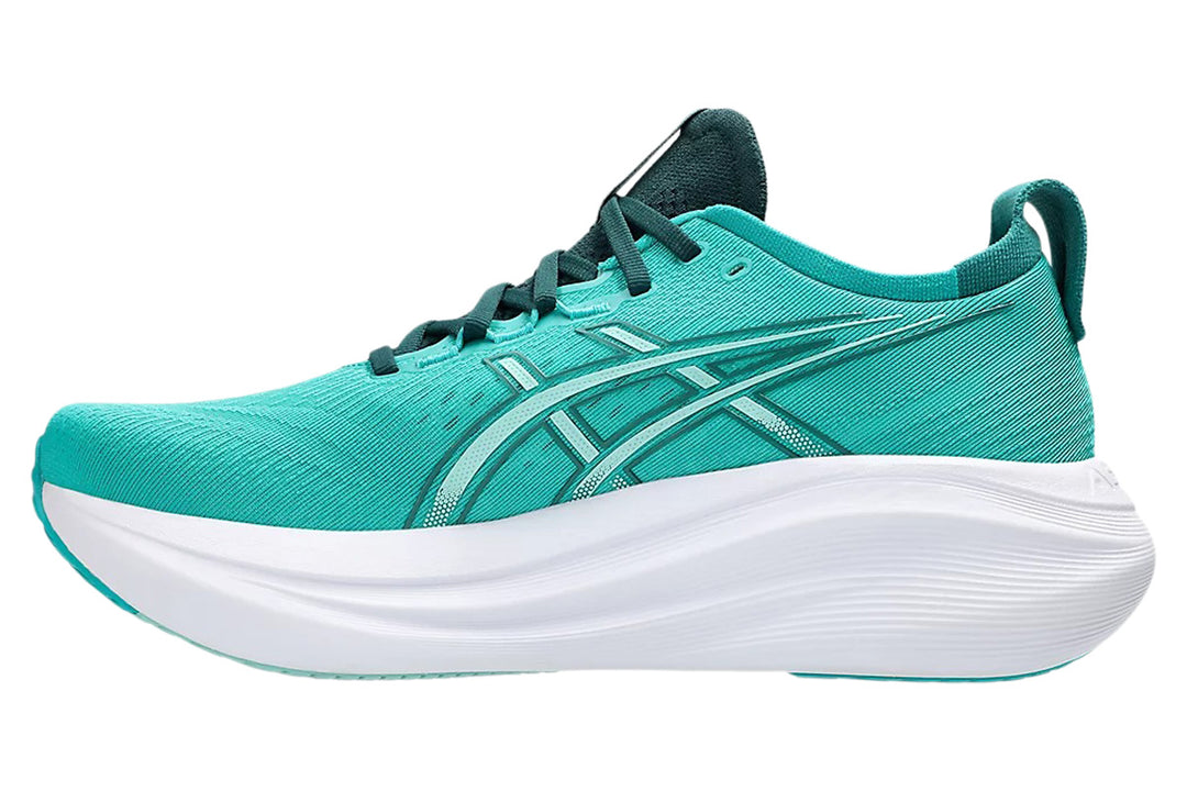 Asics Gel-Nimbus 27 D Wave Teal/Saxon Green Mens #color_green-multi-whites