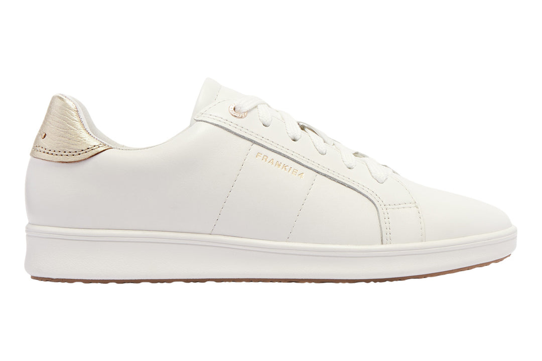 Frankie 4 Jackie V White/Gold Grain Womens #color_white