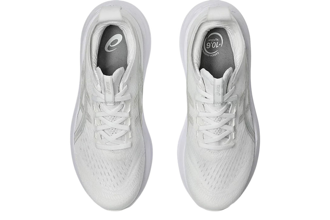Asics Gel-Nimbus 27 B White/Glacier Grey Womens #color_white