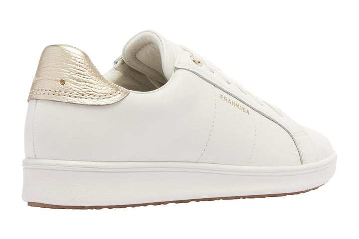 Frankie 4 Jackie V White/Gold Grain Womens #color_white