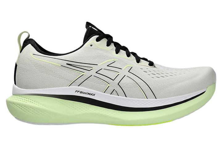Asics Glideride Max 2E Birch/Black Mens #color_grey-multi-greens