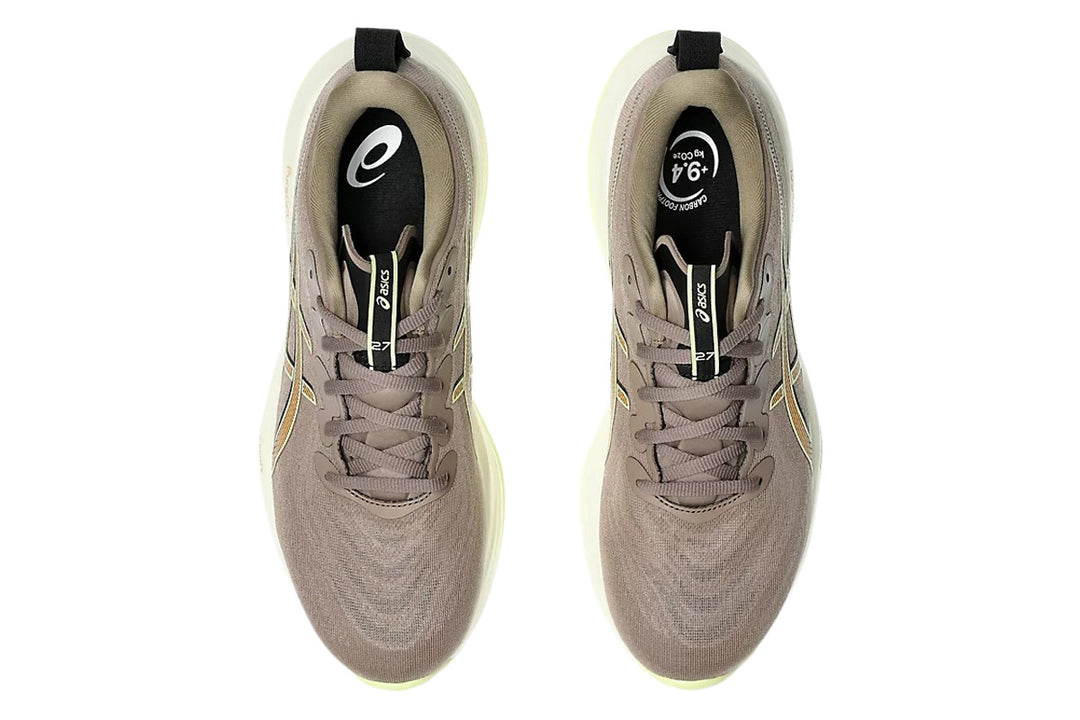 Asics Gel-Cumulus 27 2E Taupe Grey/Black Mens #color_blue