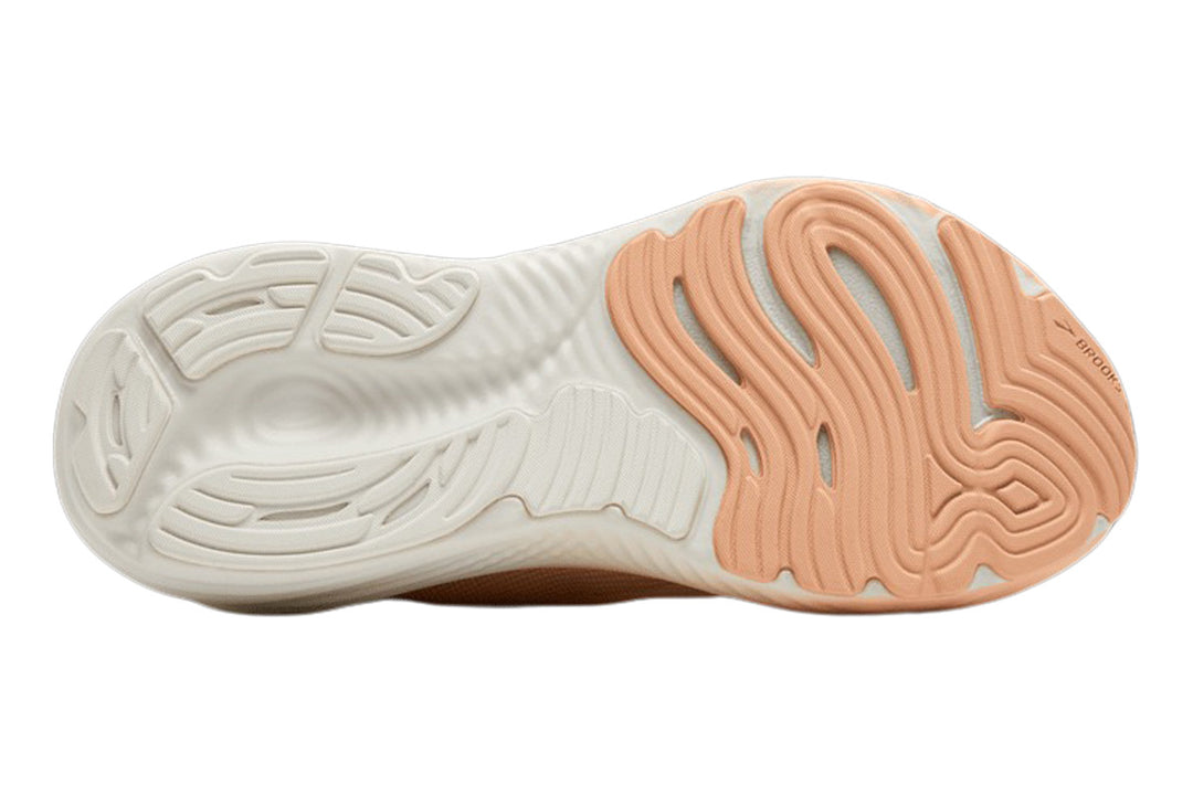 Brooks Glycerin Stealthfit 22 B Almond Peach/Almond/Portabella Womens #color_blue