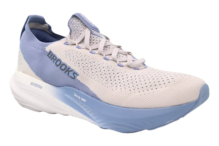 Brooks Glycerin Stealthfit 22 D Antarctica/Country Blue Mens #color_brown