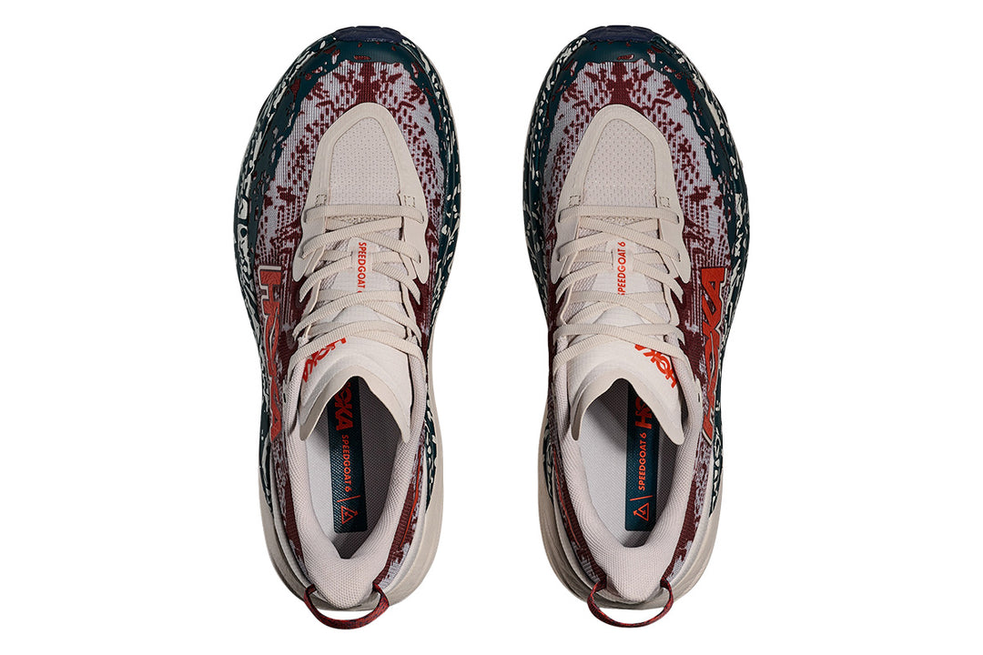 Hoka Speedgoat 6 2E Putty/Blue Twilight Mens #color_grey-multi