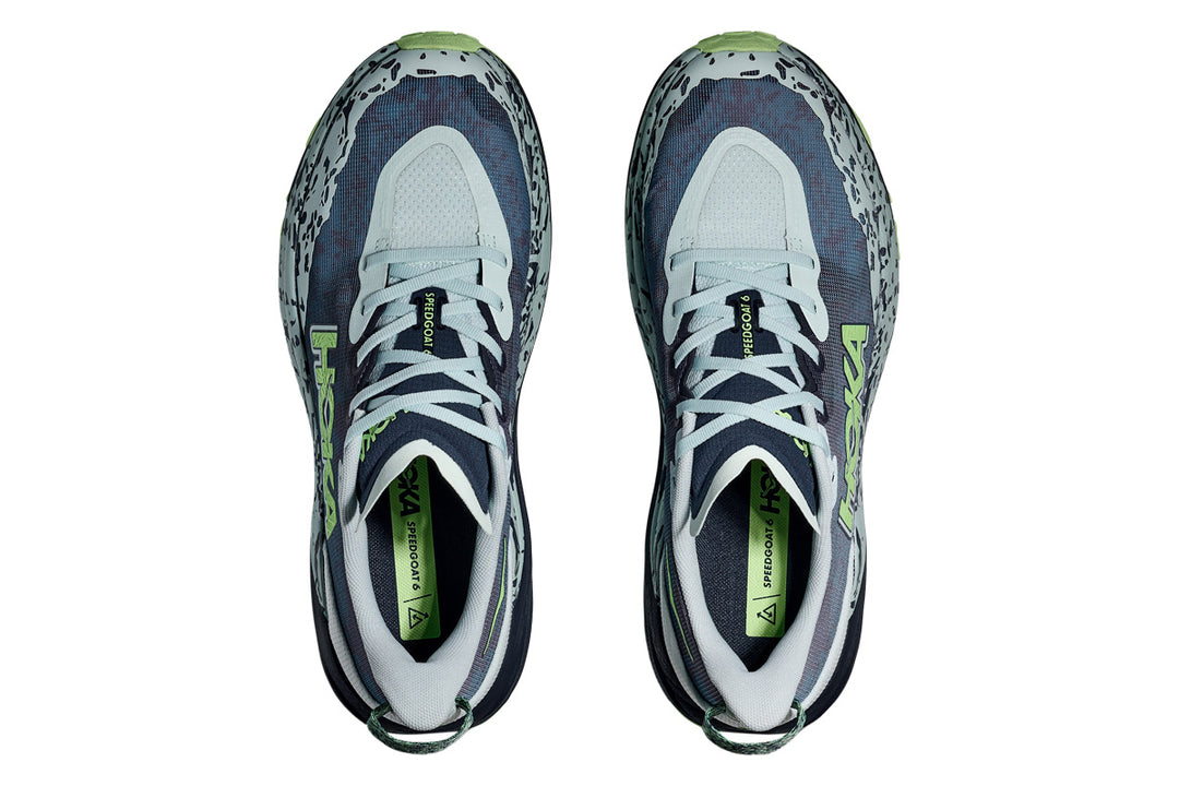 Hoka Speedgoat 6 D Droplet/Nautical Dusk Mens #color_grey-multi-greens