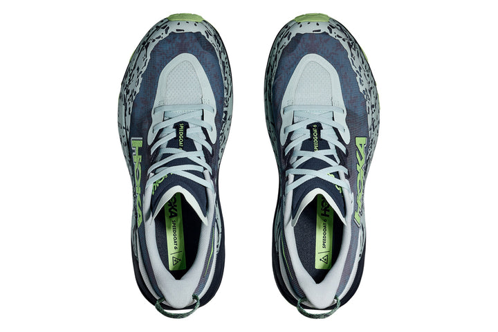 Hoka Speedgoat 6 D Droplet/Nautical Dusk Mens #color_grey-multi-greens