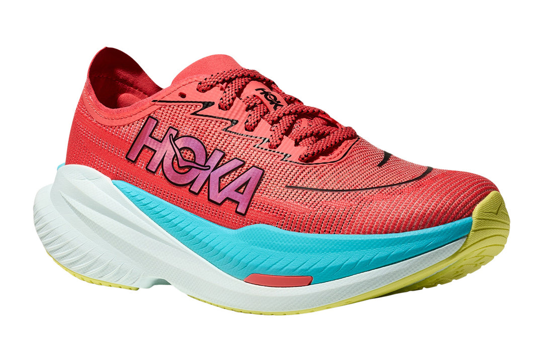 Hoka Mach X 2 D Grapefruit/Electric Coral Womens #color_red