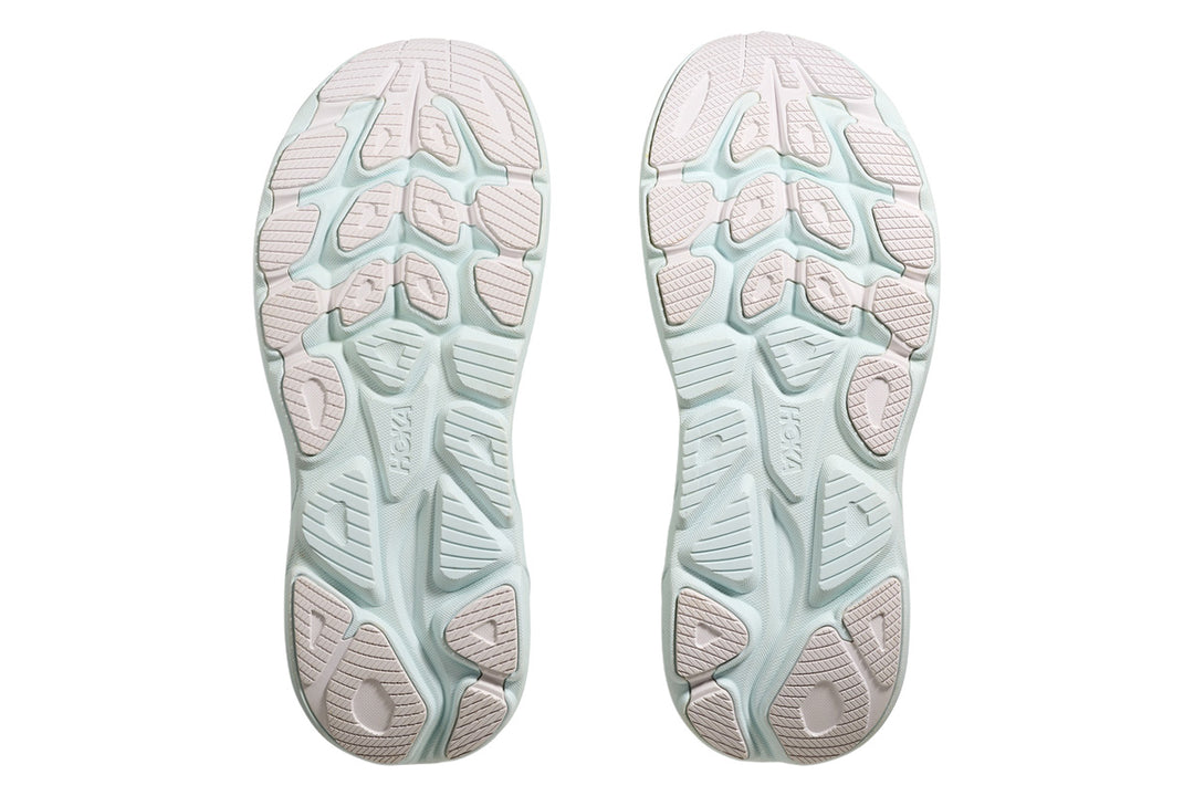 Hoka Clifton 10 B White/Cielo Blue Womens #color_white-multi-blues