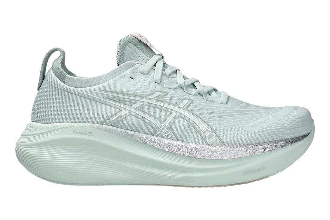 Asics Gel-Nimbus 27 B Pure Aqua/White Womens #color_green