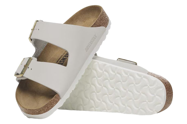 Birkenstock Arizona R Antique White Nubuck Leather Womens #color_white