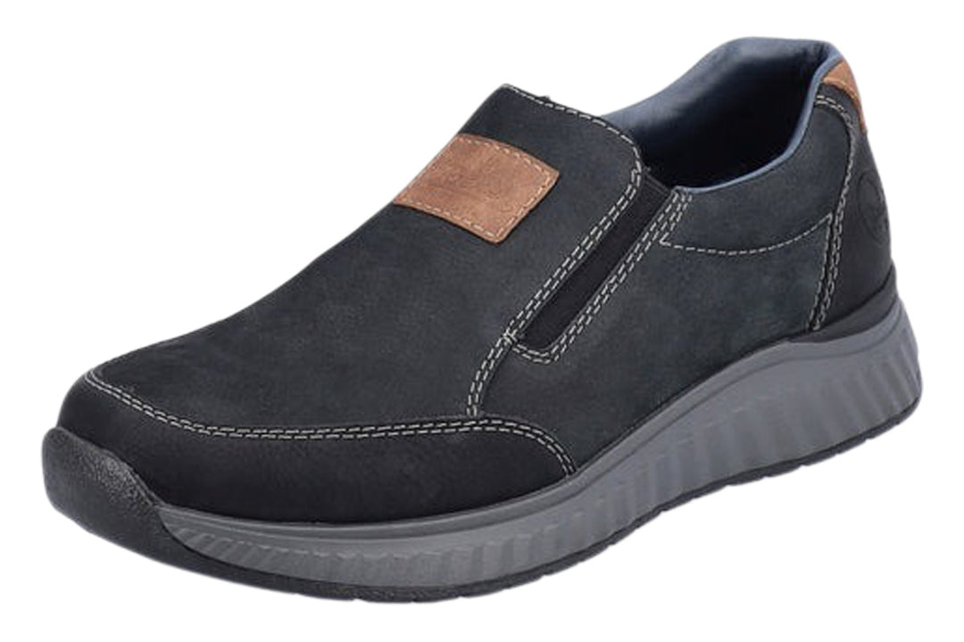 Rieker B0654 Navy Mens #color_navy