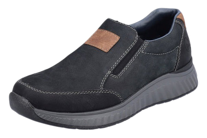 Rieker B0654 Navy Mens #color_navy