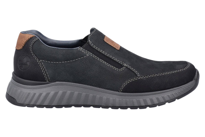 Rieker B0654 Navy Mens #color_navy