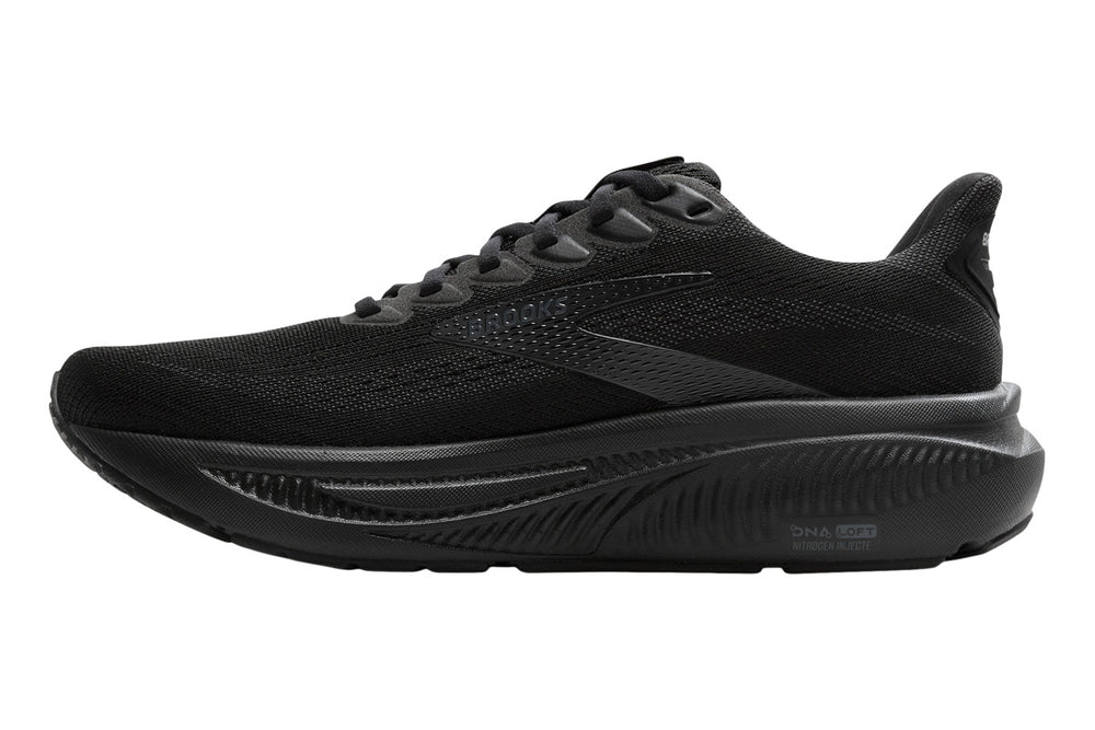Brooks Ghost 17 D Black/Black/Ebony Womens #color_black