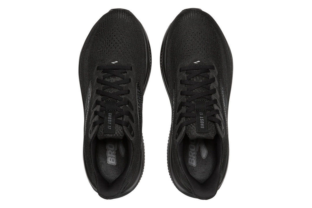 Brooks Ghost 17 D Black/Black/Ebony Womens #color_black
