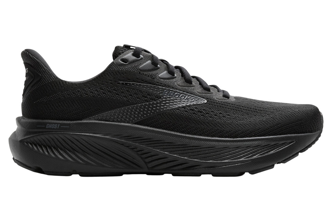 Brooks Ghost 17 D Bonyblack/Black/Ebony Mens #color_black