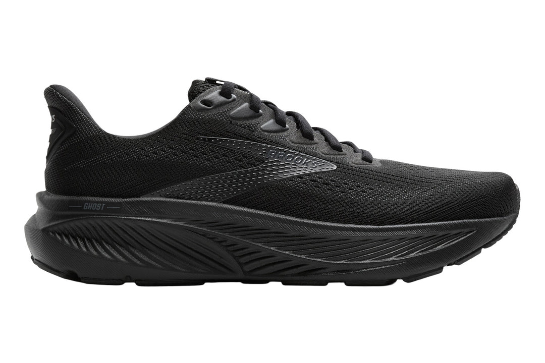 Brooks Ghost 17 D Black/Black/Ebony Womens #color_black