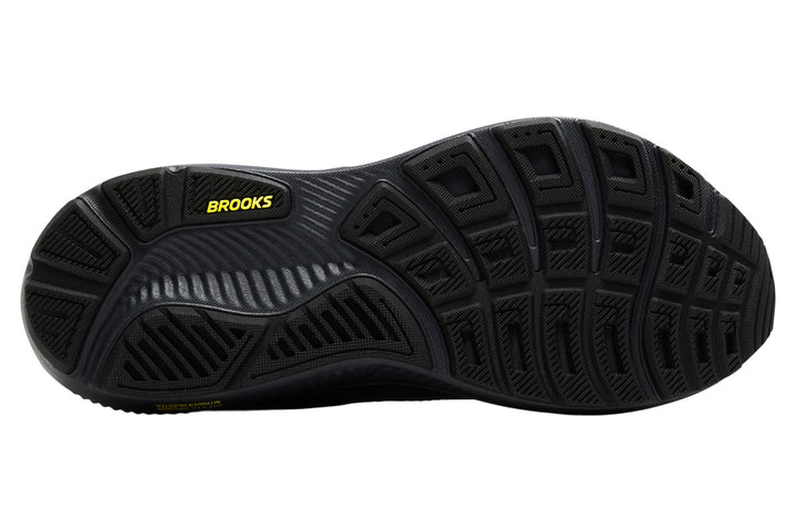Brooks Ghost 17 2E Ebony/Black/Yellow Mens #color_black-multi