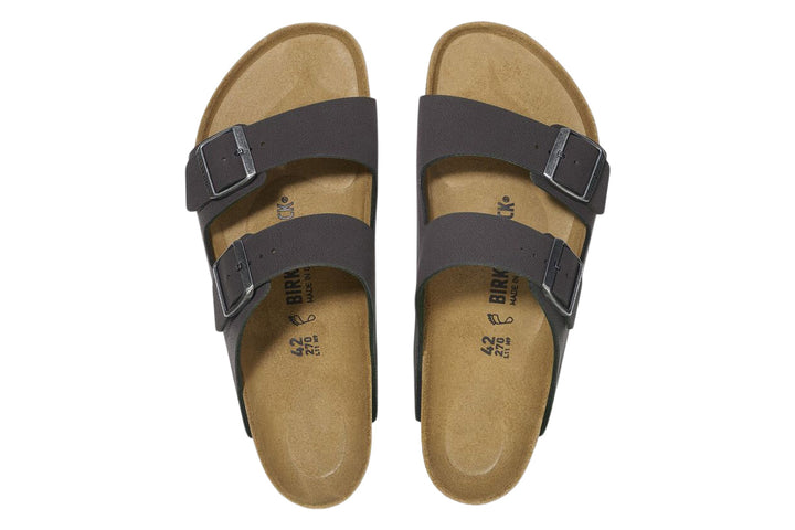 Birkenstock Arizona R Velvet Grey BirkiBuc Unisex #color_grey-dark-grey