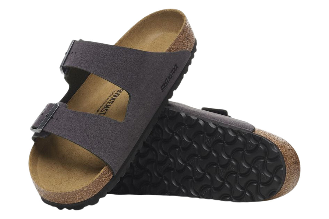 Birkenstock Arizona R Velvet Grey BirkiBuc Unisex #color_grey-dark-grey