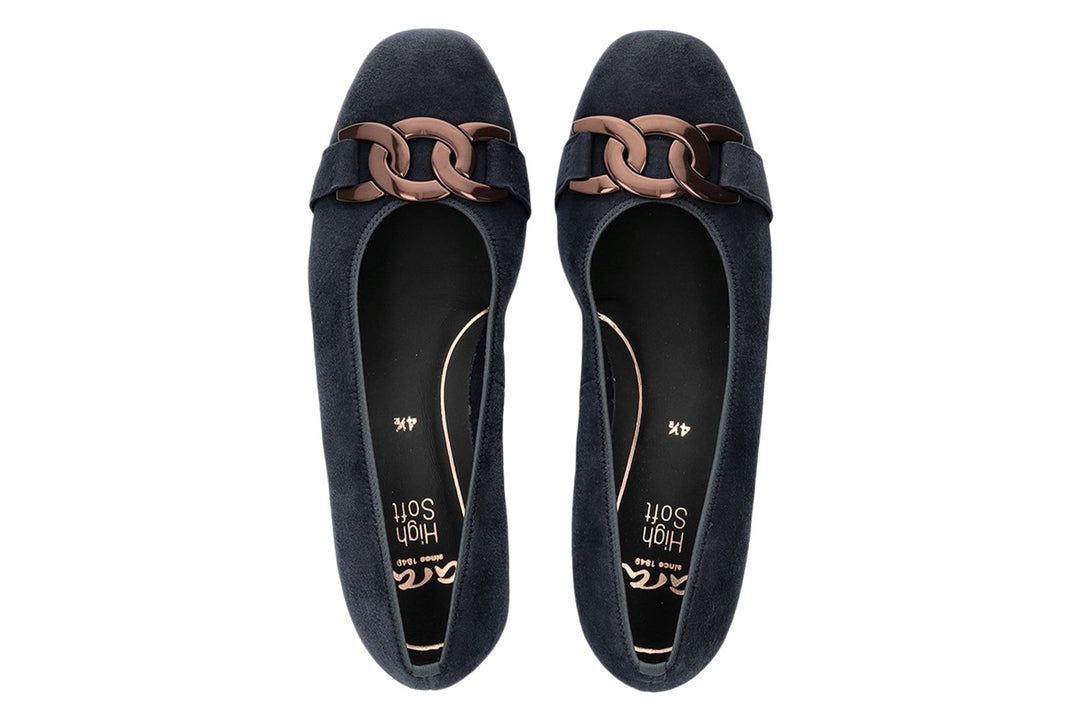 Ara Graz HighSoft 12-11806 Night Suede Womens #color_navy