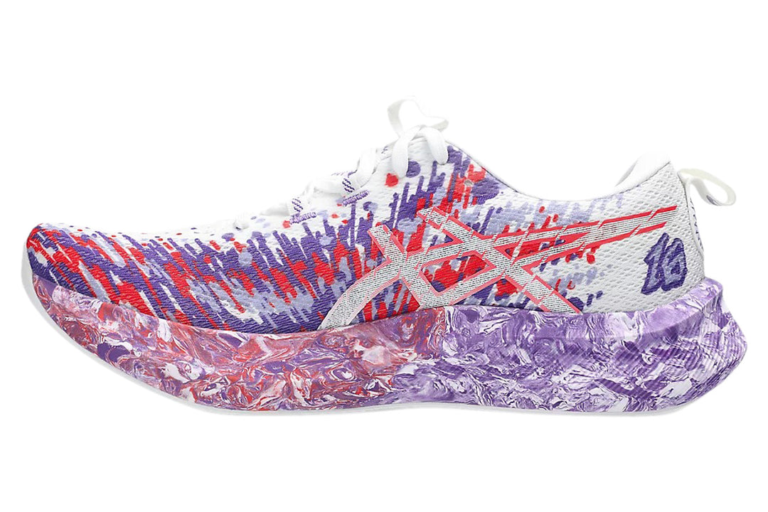 Asics Gel-Noosa Tri 16 D White/Edo Purple Mens #color_purple-multi-reds-oranges
