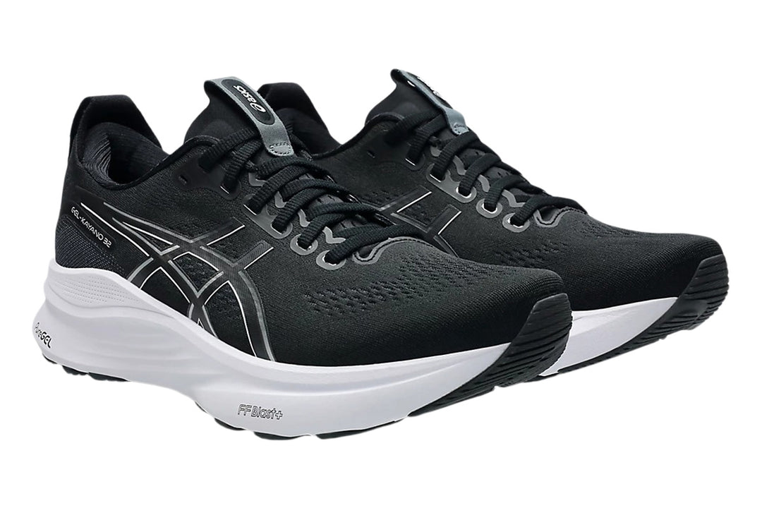 Asics Gel-Kayano 32 2E Black/White Mens #color_black-multi-whites