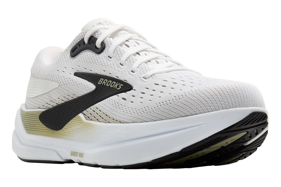 Brooks Ghost Max 3 D Bright White/Tea/Black Mens #color_white-multi