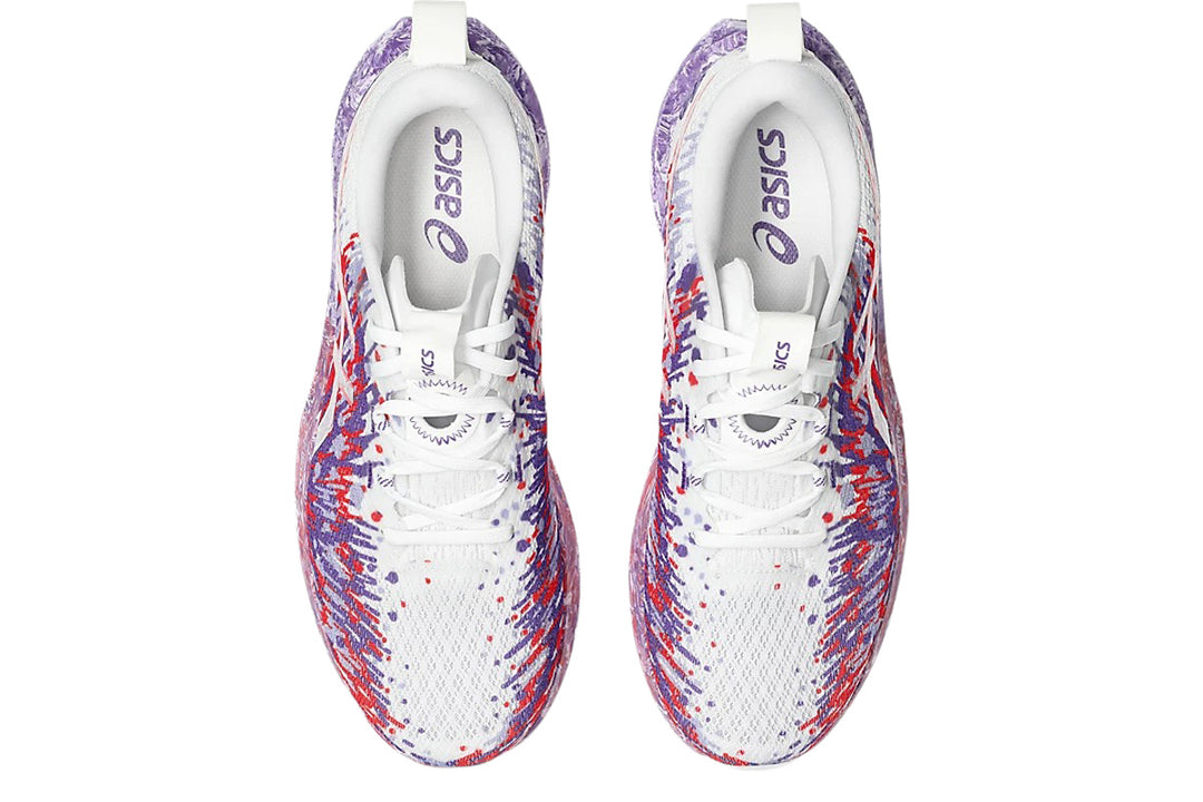 Asics Gel-Noosa Tri 16 D White/Edo Purple Mens #color_purple-multi-reds-oranges