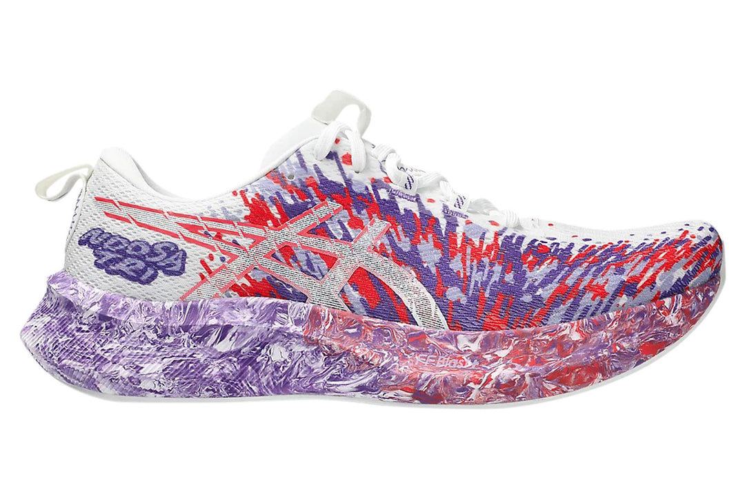 Asics Gel-Noosa Tri 16 D White/Edo Purple Mens #color_purple-multi-reds-oranges