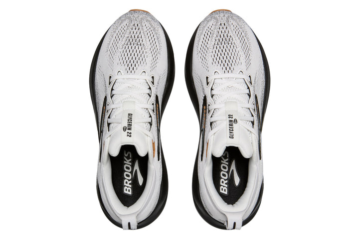 Brooks Glycerin 22 2E White/Grey/Black Mens #color_white-multi