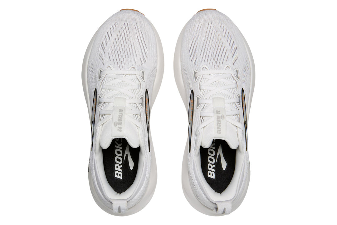 Brooks Glycerin 22 D White/Grey/Black Womens #color_white-multi
