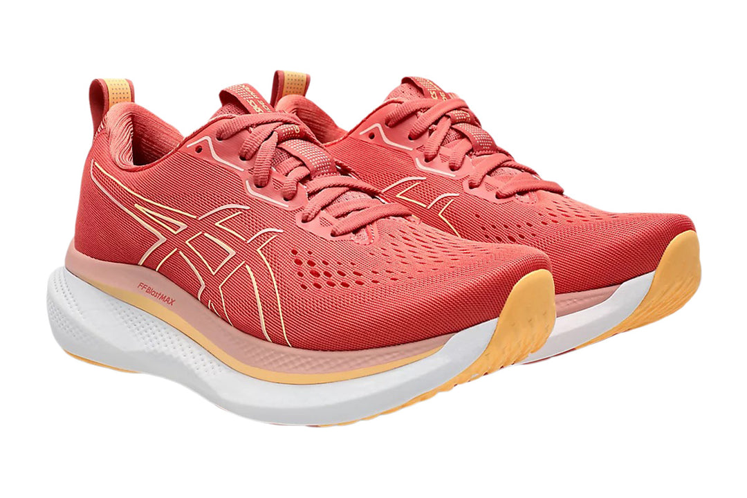 Asics Glideride Max D Dark Pink Clay/Orange Glow Womens #color_pink